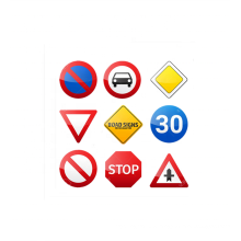 Alumetal Custom Aluminum Material Stop Traffic Signs for Road Street High Speed Way Circles